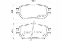 фото thumb №2, Гальмівні колодки гальмівні nissan leaf qashqai ii x-trail re
