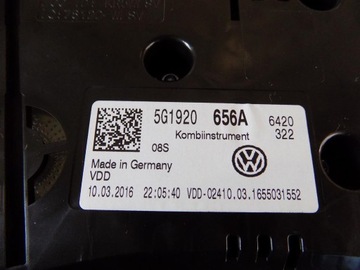 фото thumb №6, Vw golf vii 7 gti спидометр приборы 5g1920656a