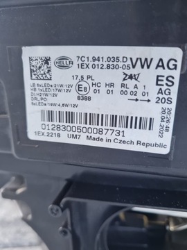 фото thumb №13, Vw crafter man tge 7c1 лампы перед полный led динамический 7c1941035d 7c1941036d