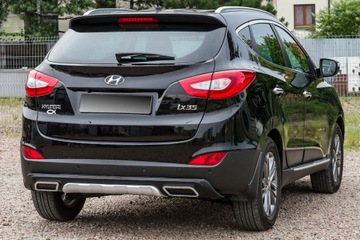 фото thumb №7, Hyundai ix35 2010-2015 накладка бамперів з імітація wydechów чорний