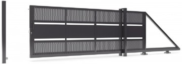 Brama Wjazdowa Dwuskrzydłowa INCOGNITO BR1822 Ocynk + RAL 120x300 cm
