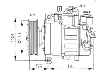 фото thumb №7, Компресор кондиціонера nrf 32229