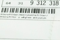 фото thumb №7, Фильтр воздуха салонный угольный bmw x4 f26 64319312318 9312318 оригинальный