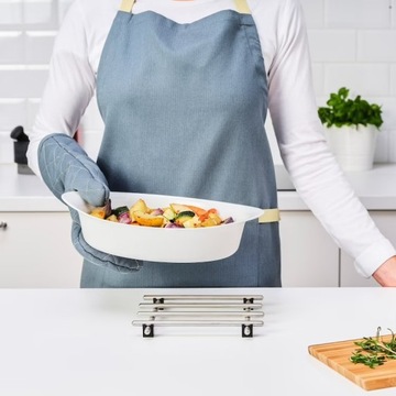 IKEA LATTVIKTIG NACZYNIE ŻAROODPORNE BIAŁE 30x19cm