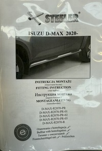 фото thumb №6, Пороги боковой трубопровод чёрные с накладки пороги помост isuzu dmax 2020+