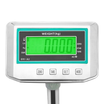 ЭЛЕКТРОННАЯ СКЛАДСКАЯ ПЛАТФОРМА ВЕСЫ 300кг С ЖК-СПИНКОЙ МАГАЗИН 50г