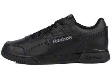 REEBOK WORKOUT PLUS MĘSKIE CZARNE BUTY SNEAKERSY SPORTOWE SKÓRZANE r. 44,5