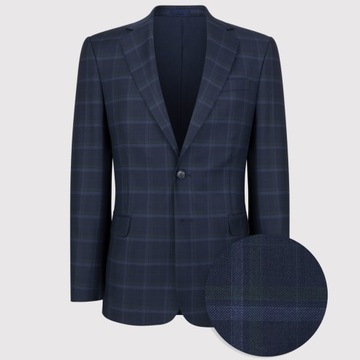 Темно-синий пиджак в клетку Slim Fit PAKO LORENTE 176/54