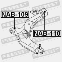 фото thumb №14, Febest nab-109 підшипниковий вузол, важіль