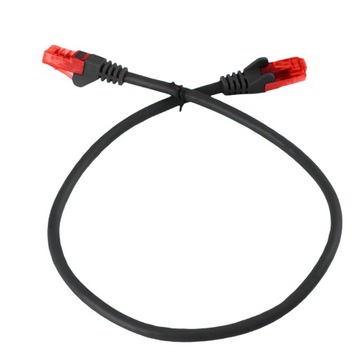 Патч-корд RJ45 CAT 6 U/UTP AWG24, черный, 3 м