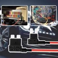 10x адаптер роз'єм запобіжник автомобільний bypass + 10x запобіжник 20a Оригінал, фото thumb