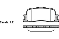 фото thumb №1, Remsa гальмівні колодки гальмівні toyota camry 2.4 vvt-i mcv
