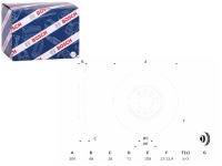 фото thumb №1, Гальмівні диски гальмівні 2szt. перед citroen c5 iii jumpy ii fiat scudo