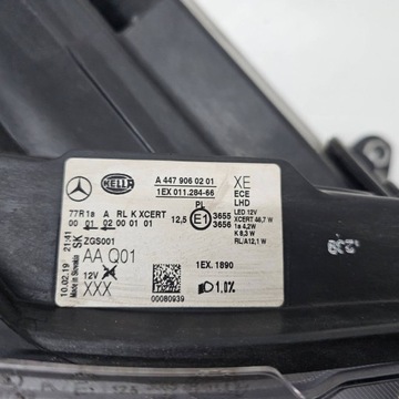 фото thumb №16, Лампа права перед mercedes v-klasa w447 повний led ils a4479060201 комплектна