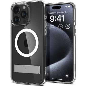 Etui do iPhone 15 Pro, Spigen Ultra Hybrid S Mag, case do MagSafe, cover