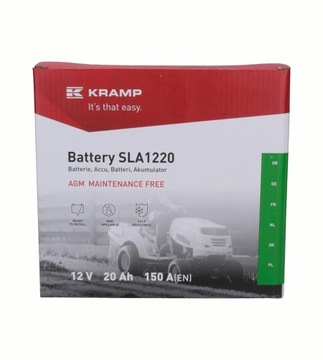 Аккумулятор AGM для трактора 12В 20Ач 140А SBA2012KR KRAMP хороший выбор