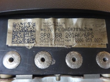 фото thumb №8, Audi a3 8p рестайлинг 08-12 подушка безопасности подушка безопасности водителя 8p0880201ak