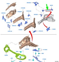 фото thumb №1, Ford grand c-max mk2 передняя часть сторона балка панель кронштейн 1819001 original