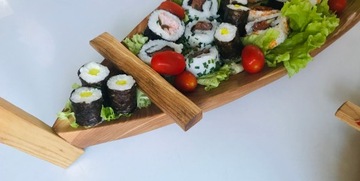 TACA ŁÓDKA OBROTOWA na SUSHI STATEK z GRAWEREM 60