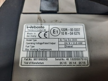 фото thumb №6, Вебасто dewasto отопление air top evo 2000 volvo fh 4 fm 4 fh 5