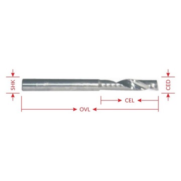 Single Cutter 2 мм Plexiglas Akryl PVC Composite Cnc