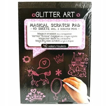 MAGIC SCRATCH BLOCK, 40 ЛИСТОВ, стилус.