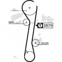 Купити Набір ремінь розподільного валу k025457xs gates hyundai kia, фото thumb