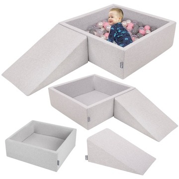 KiddyMoon PPZP-KW30D-112 Plac zabaw SUCHY BASEN DLA DZIECI 200 piłeczek