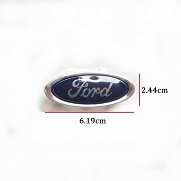 ЭМБЛЕМА С ЛОГОТИПОМ FORD 147 мм/57 мм ПЕРЕДНЯЯ ЗАДНЯЯ ЧАСТЬ