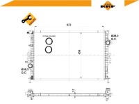 53737 nrf радиатор воды ford mondeo iv 11- Недорого, фото thumb