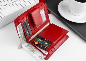 Женский кожаный кошелек KOCHMANSKI, маленький женский RFID-портмоне