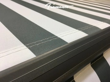 Markiza elektryczna 250x200 Szaro-Biała PREM