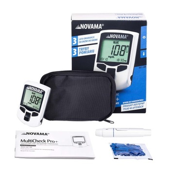 Набор NOVAMA Multicheck PRO + холестериновые полоски + ланцеты + прокалывающее устройство