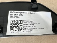 фото thumb №7, Bmw x7 g07 накладки пороговые декоративные m-pakiet комплект nowe пленка