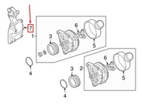 фото thumb №8, Audi a3 sportback 8p belt tensioner кронштейн 022260089m
