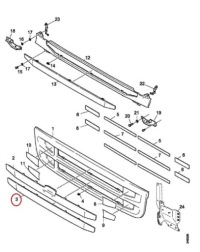 фото thumb №2, Решётка сетка нижняя решётка нижний scania r 2010-