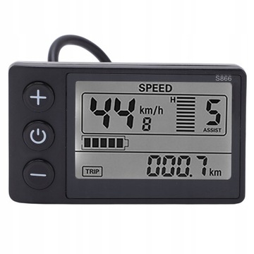 WY?WIETLACZ S866 LCD 24V 36V 48V ROWER ELEKTRYCZ