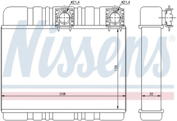 фото thumb №12, Nissens 70514 отопитель bmw x3 e 83 04- 3.0 i