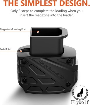 МАГАЗИН СКОРОСТНОГО ЗАГРУЗЧИКА ДЛЯ GLOCK 9MM/.40 Подходит для Glock 17-19,22,23,24