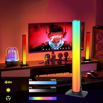 2X ИГРОВЫЕ ПОДСВЕТКИ ДЛЯ ТВ-ПК УМНЫЕ СВЕТОДИОДНЫЕ СВЕТОДИОДНЫЕ УКРАШЕНИЯ ОКРУЖАЮЩЕЙ СРЕДЫ