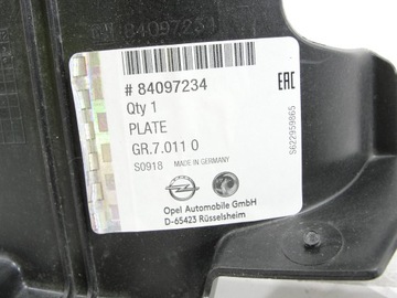 фото thumb №3, Защита брызговик перед правый opel insignia b