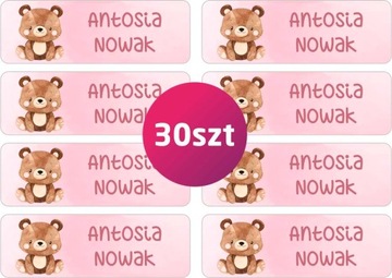 Школьные наклейки NAME для детского сада, 30 шт.