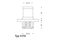 фото thumb №2, Термостат 89c w корпус opel frontera b renault