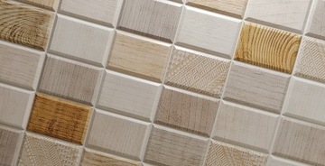 Стеновые панели Деревянная мозаика 3D ПВХ MAT WOOD 10x