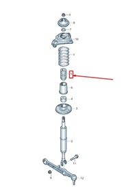 фото thumb №8, Audi a6 avant c6 амортизатор передний отбойник 4f0412131d oem