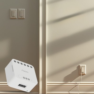 УМНОЕ ИНТЕЛЛЕКТУАЛЬНОЕ РЕЛЕ AQARA ДЛЯ ВОРОТ, РОЛЬСТАВНИ, ВЫКЛЮЧАТЕЛЕЙ ZIGBEE MATTER