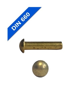 Заклепка шариковая 5x12-ms DIN 660 - 10 шт.