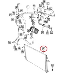 фото thumb №3, Chrysler pacifica радіатор кондиціонера 2016-2021