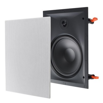 Потолочный настенный динамик JBL B-8IW, встроенный динамик белого цвета прямоугольной формы