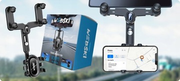 АВТОМОБИЛЬНЫЙ ДЕРЖАТЕЛЬ ТЕЛЕФОНА ДЛЯ ПОВОРОТНОГО ЗЕРКАЛА